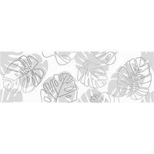 Настенная вставка Cersanit Glory листья белый А15920 75х25 см